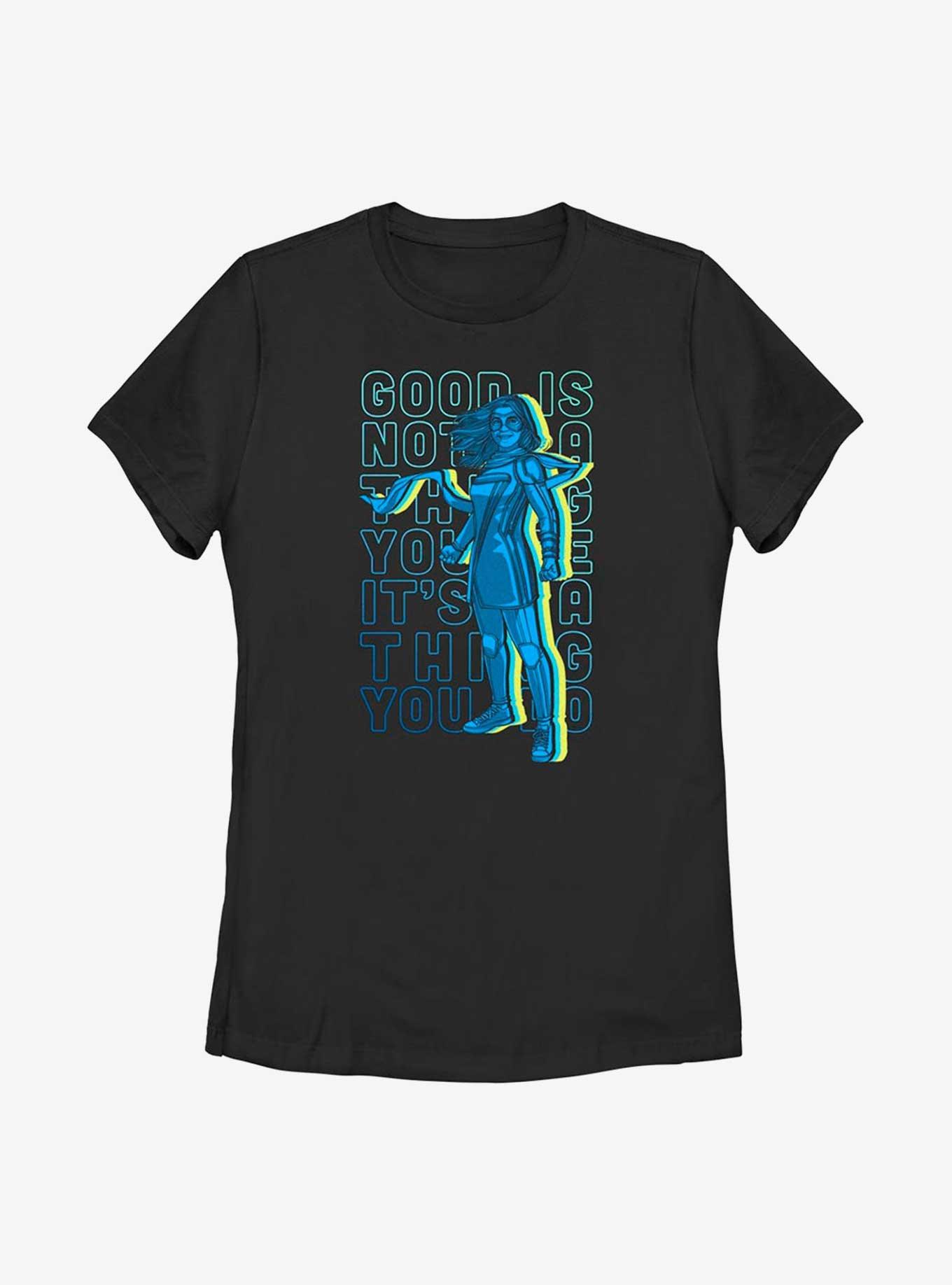 Marvel Ms. Marvel Do Good Stack Womens T-Shirt, BLACK, hi-res