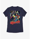 Marvel Ms. Marvel Embiggen Panels Womens T-Shirt, NAVY, hi-res