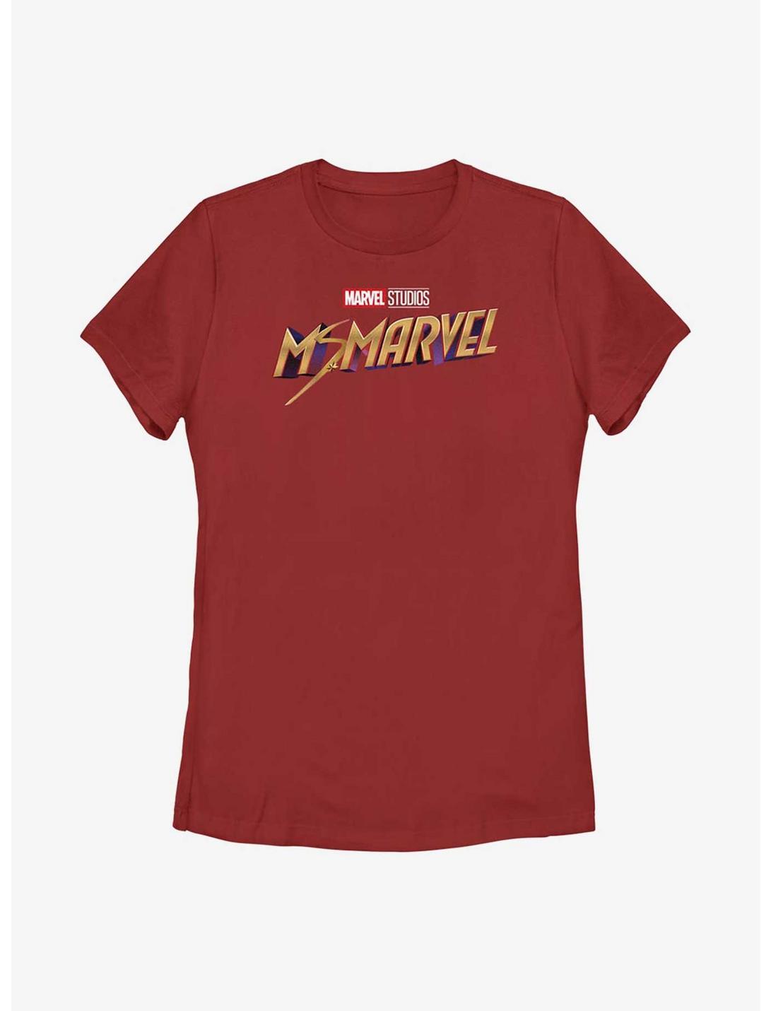 Marvel Ms. Marvel Classic Logo Womens T-Shirt, RED, hi-res