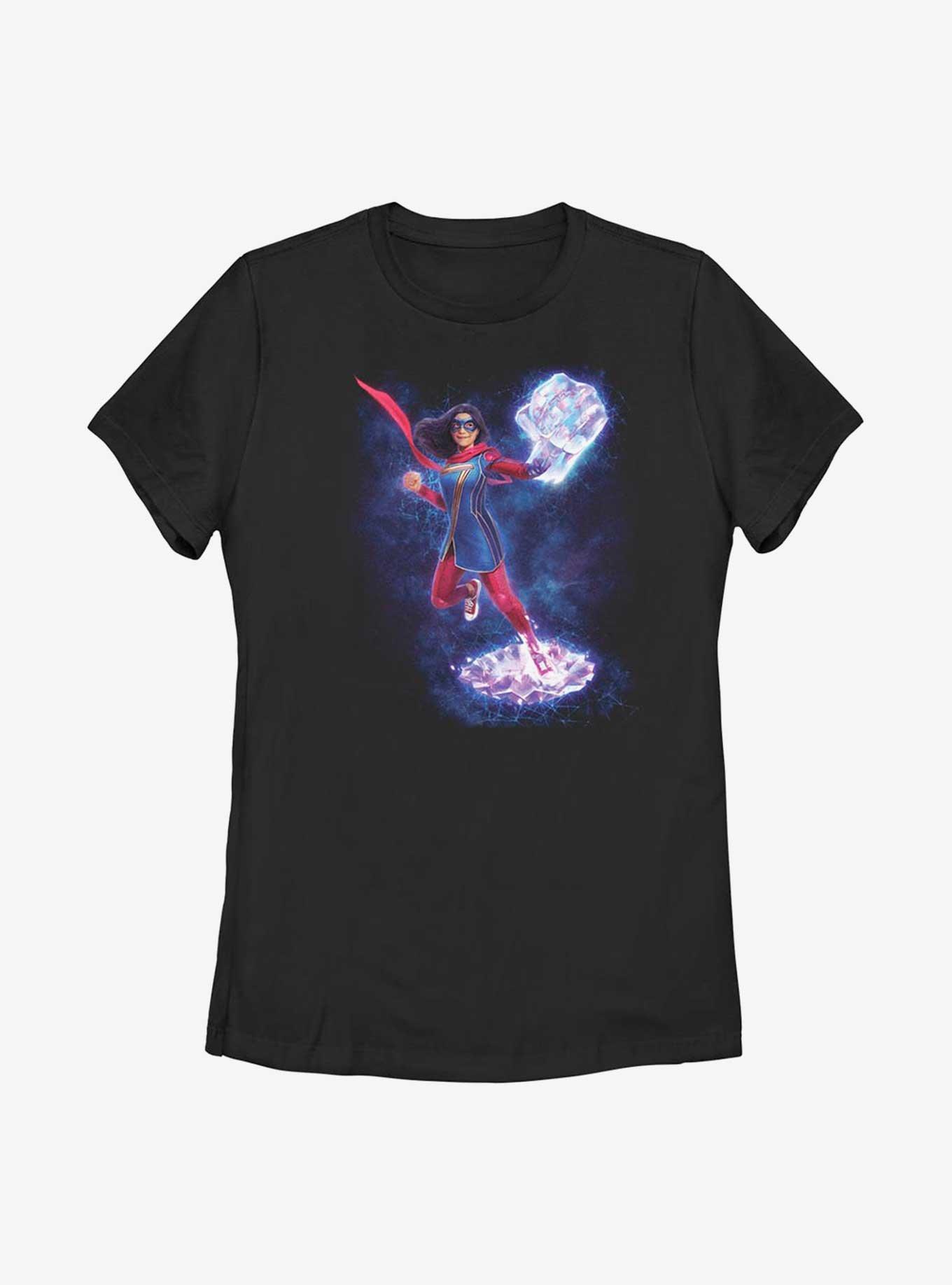 Marvel Ms. Marvel Hero Big Fist Womens T-Shirt, BLACK, hi-res