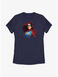 Marvel Ms. Marvel Polygon Portrait Womens T-Shirt, NAVY, hi-res