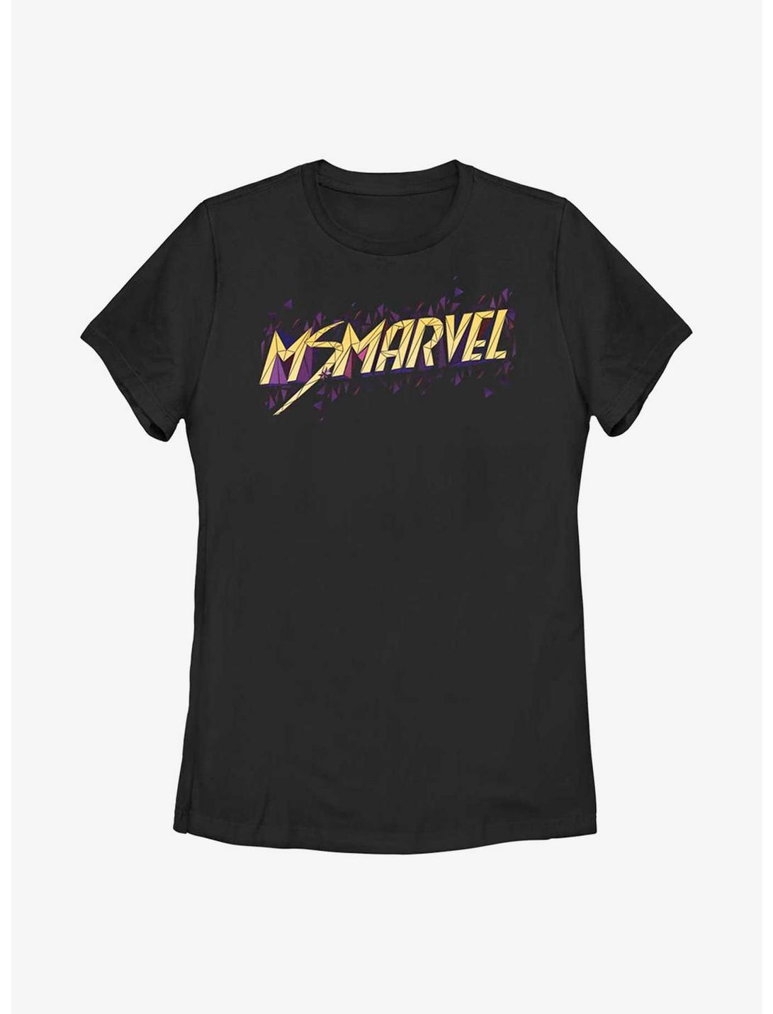 Marvel Ms. Marvel Polygons Womens T-Shirt, BLACK, hi-res