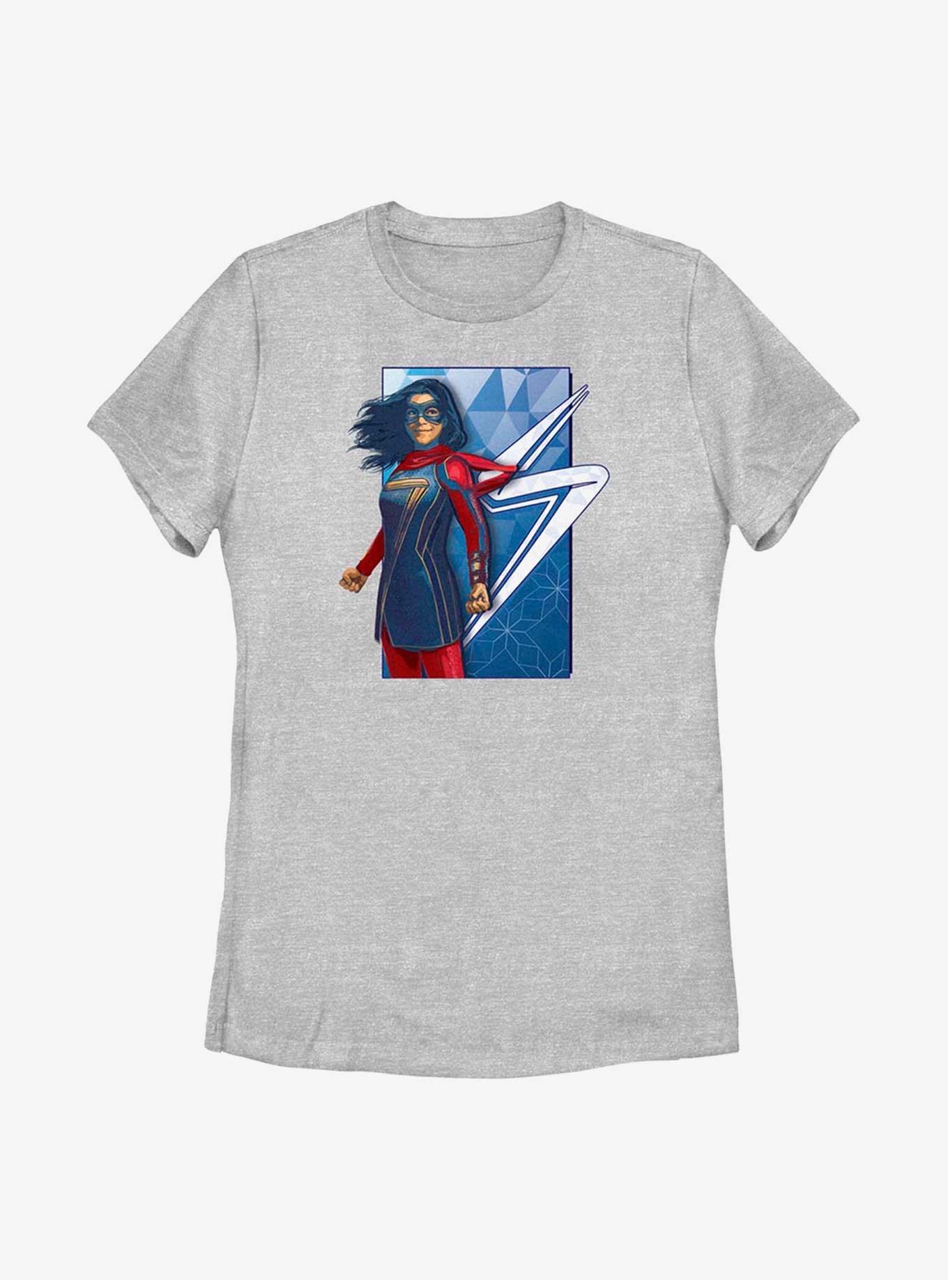 Marvel Ms. Marvel Posterized Hero Shot Womens T-Shirt, ATH HTR, hi-res
