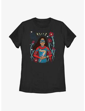 Marvel Ms. Marvel Flower Badge Womens T-Shirt, , hi-res