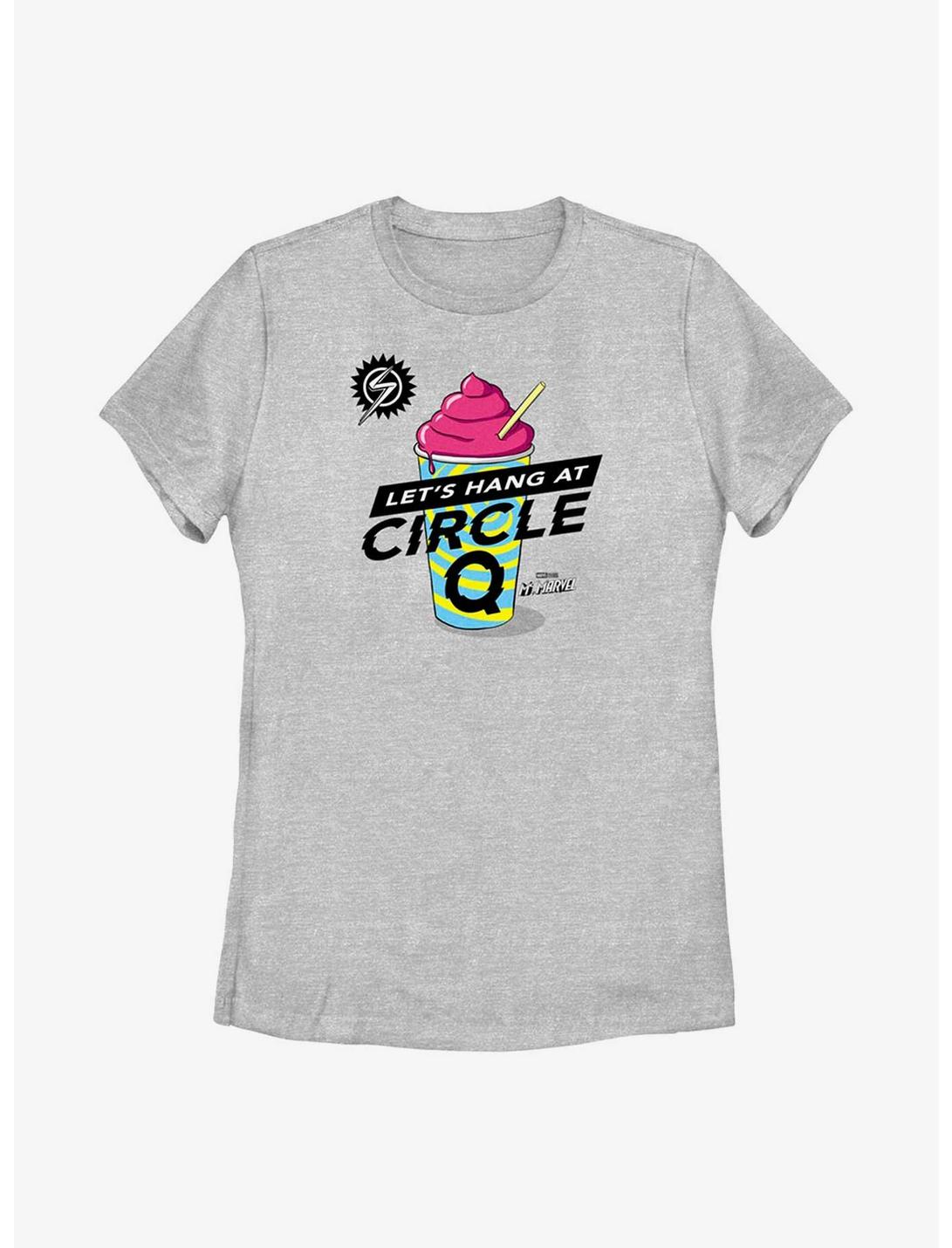 Marvel Ms. Marvel Hang At Circle Q Womens T-Shirt, ATH HTR, hi-res