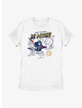 Marvel Ms. Marvel How To Draw Ms. Marvel Womens T-Shirt, , hi-res