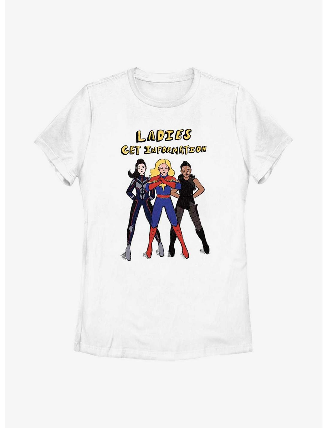 Marvel Ms. Marvel Ladies Get Info Womens T-Shirt, WHITE, hi-res