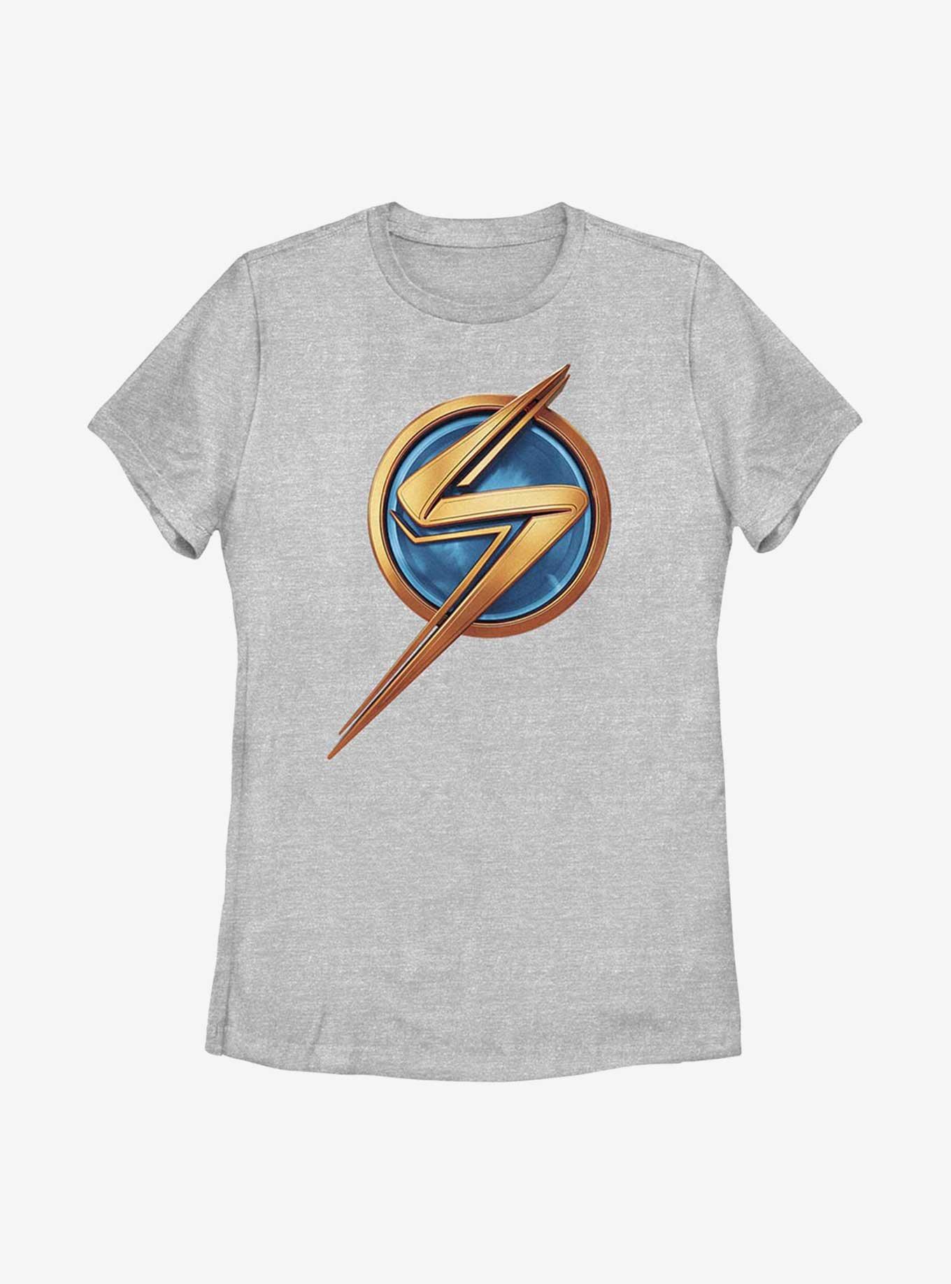 Marvel Ms. Marvel Logo Icon Womens T-Shirt, ATH HTR, hi-res