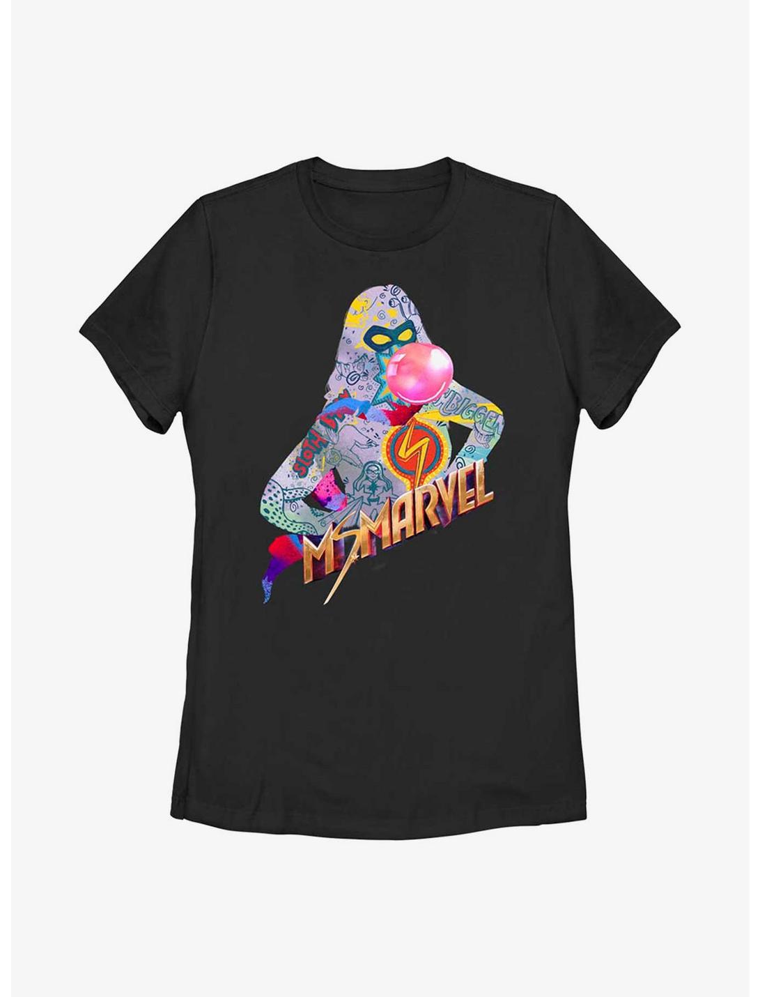 Marvel Ms. Marvelous Figure Womens T-Shirt, BLACK, hi-res