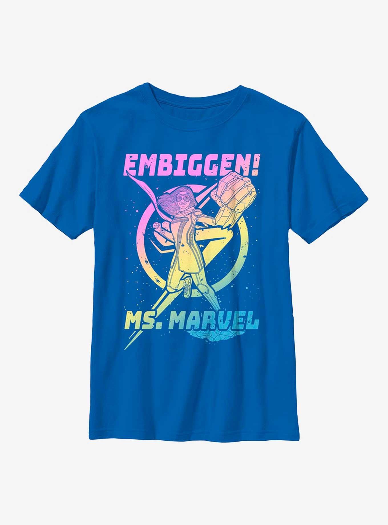 Marvel Ms. Marvel Gradient Marvel Youth T-Shirt, ROYAL, hi-res