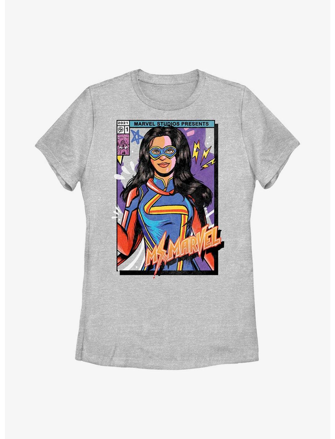Marvel Ms. Marvel Cover Womens T-Shirt, ATH HTR, hi-res