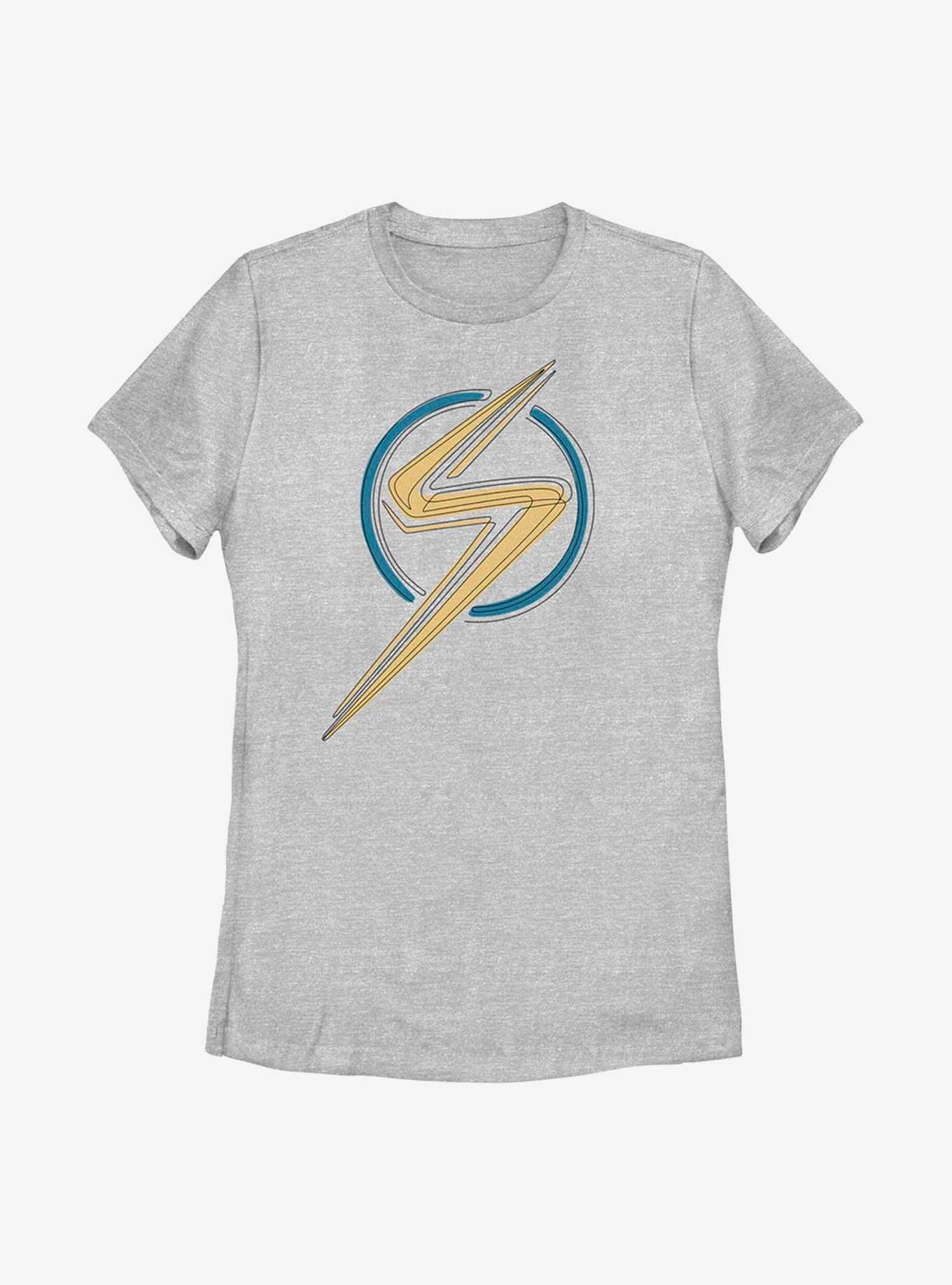 Marvel Ms. Marvel. Marvel Badge Womens T-Shirt, ATH HTR, hi-res