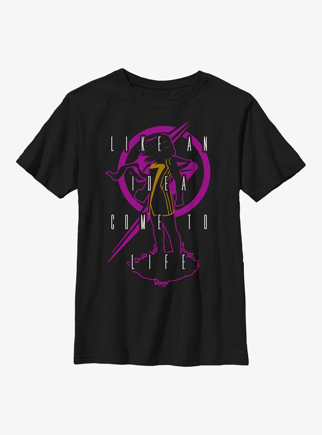 Marvel Ms. Marvel Silhouette Youth T-Shirt, , hi-res