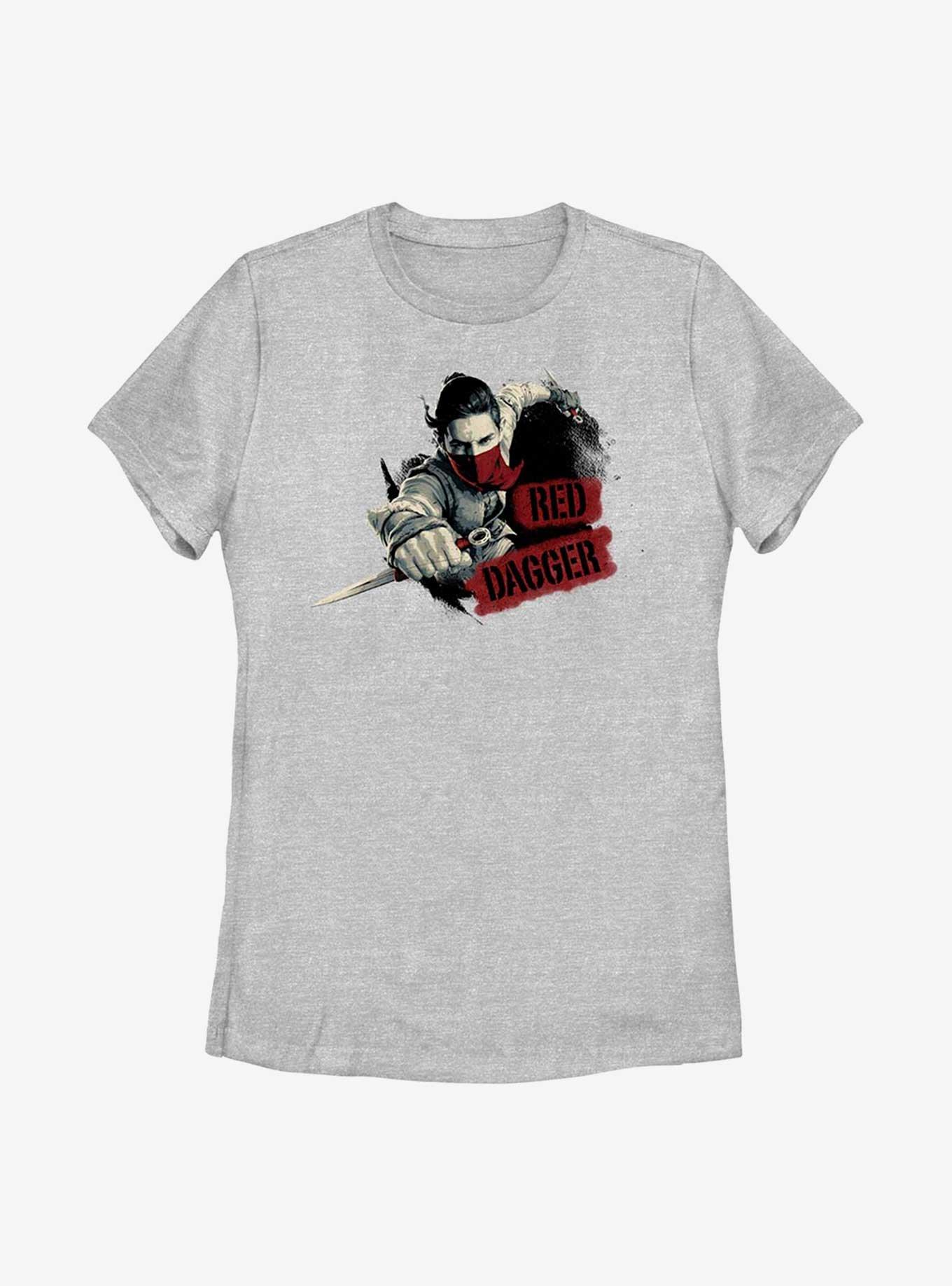 Marvel Ms. Marvel Red Dagger Badge Womens T-Shirt, ATH HTR, hi-res