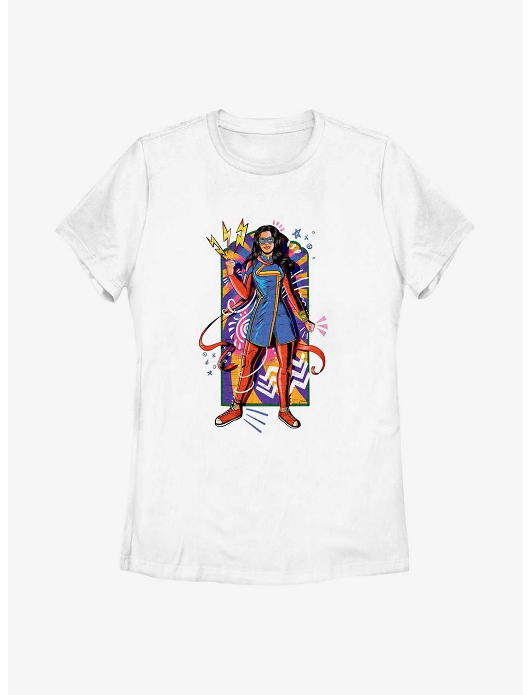 Marvel Ms. Marvel Sketchy Kamala Womens T-Shirt, WHITE, hi-res