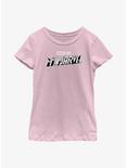 Marvel Ms. Marvel Black And White Youth Girls T-Shirt, PINK, hi-res