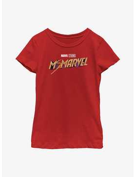 Marvel Ms. Marvel Classic Logo Youth Girls T-Shirt, , hi-res
