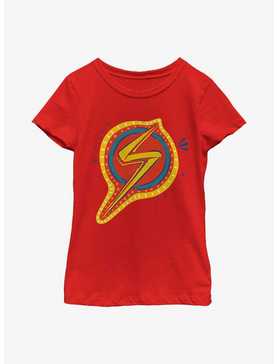 Marvel Ms. Marvel Decorative Symbol Youth Girls T-Shirt, , hi-res