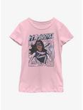 Marvel Ms. Marvel Doodle Kamala Youth Girls T-Shirt, PINK, hi-res