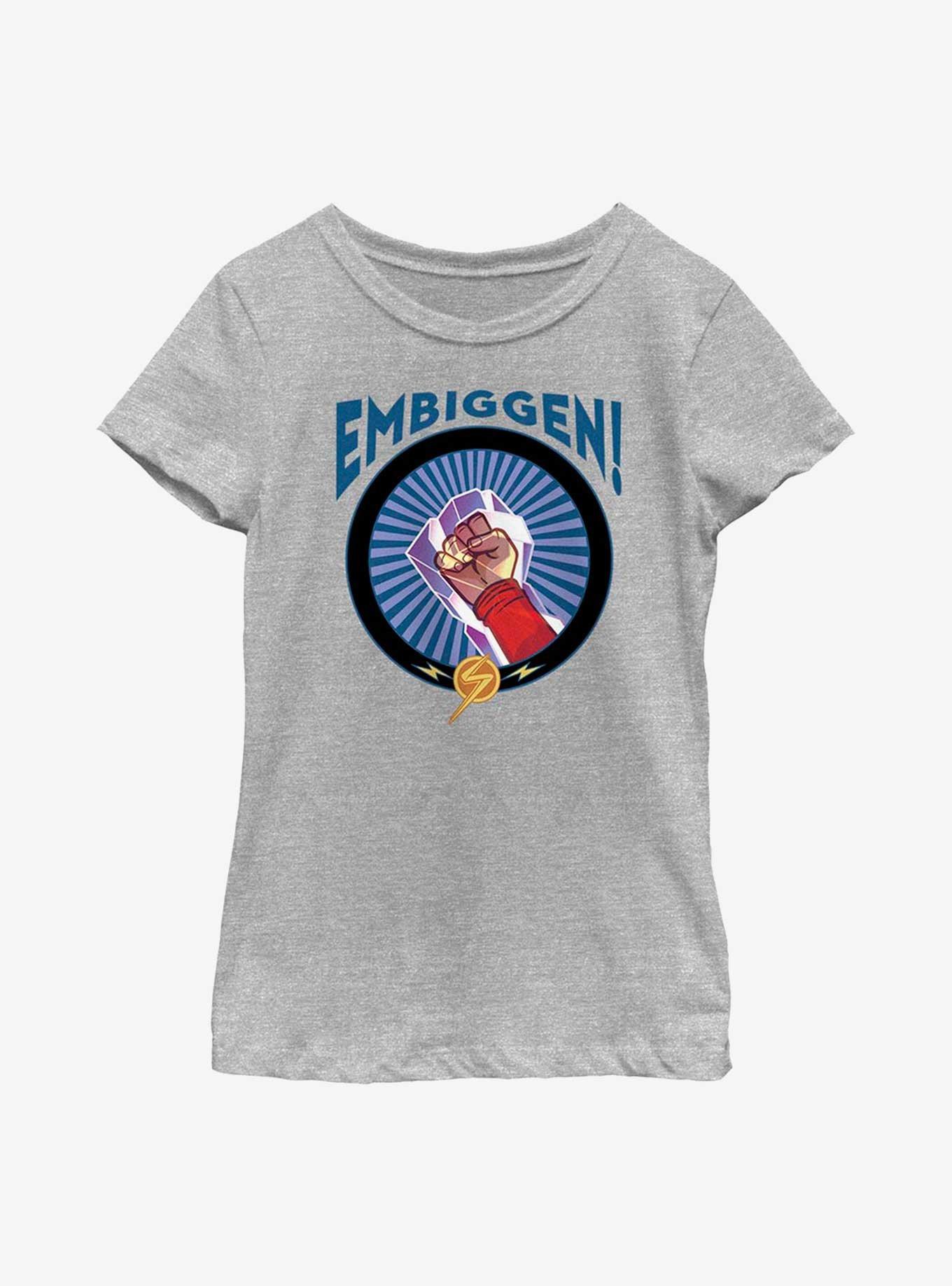 Marvel Ms. Marvel Embiggen! Youth Girls T-Shirt, ATH HTR, hi-res