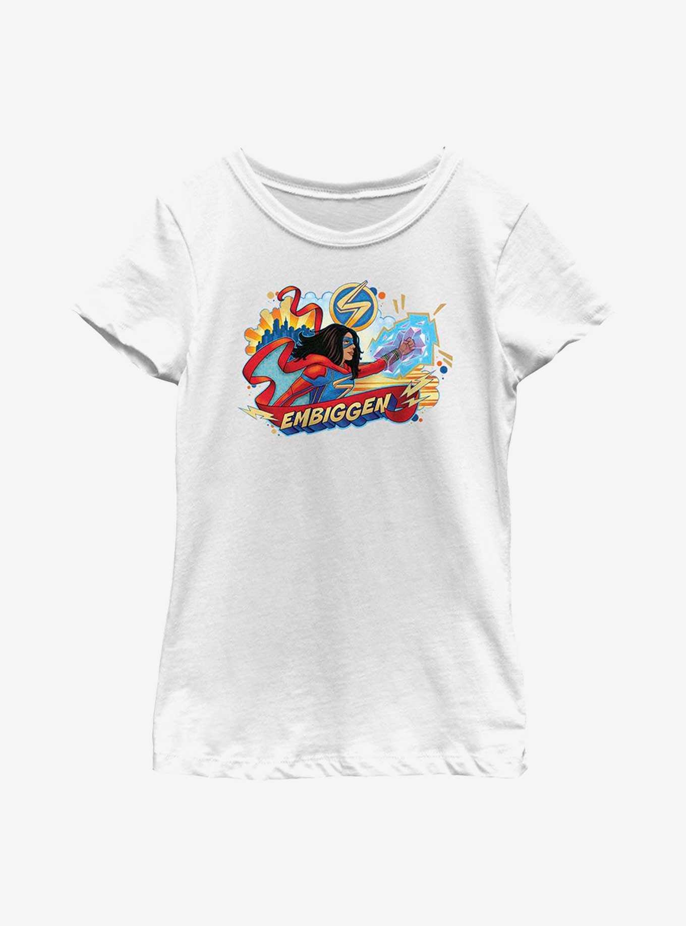 Marvel Ms. Marvel Embiggen Badge Youth Girls T-Shirt, , hi-res