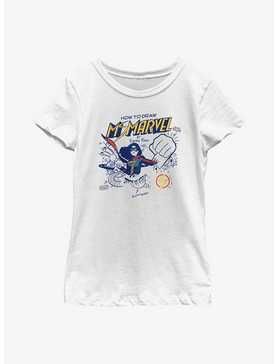 Marvel Ms. Marvel How To Draw Ms. Marvel Youth Girls T-Shirt, , hi-res