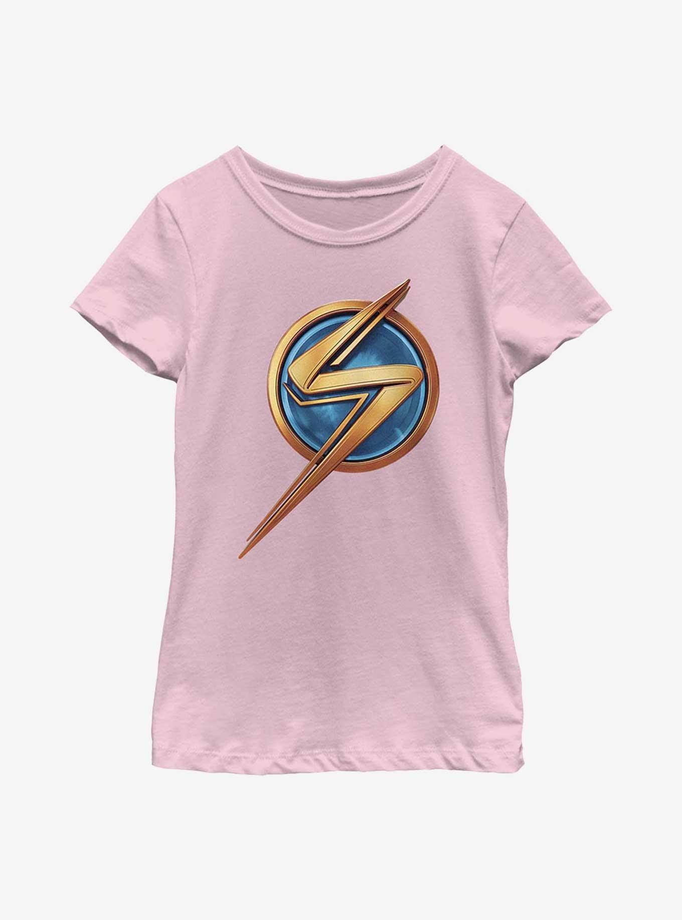 Marvel Ms. Marvel Logo Icon Youth Girls T-Shirt, , hi-res