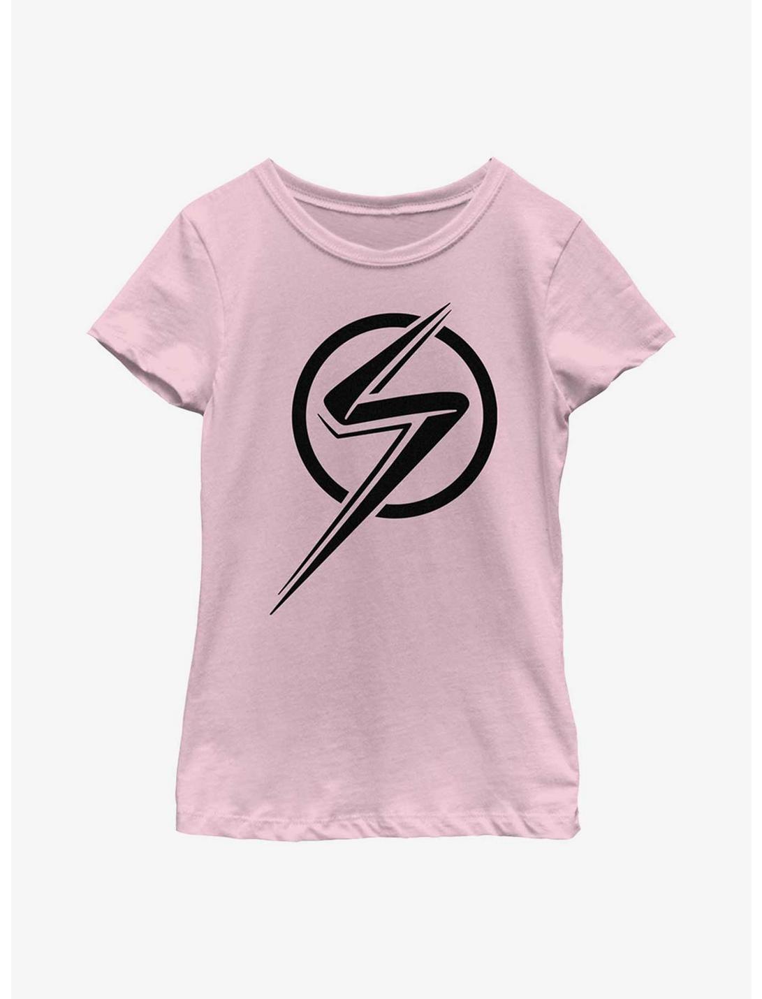 Marvel Ms. Marvel Single Color Youth Girls T-Shirt, PINK, hi-res