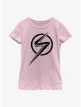 Marvel Ms. Marvel Single Color Youth Girls T-Shirt, PINK, hi-res
