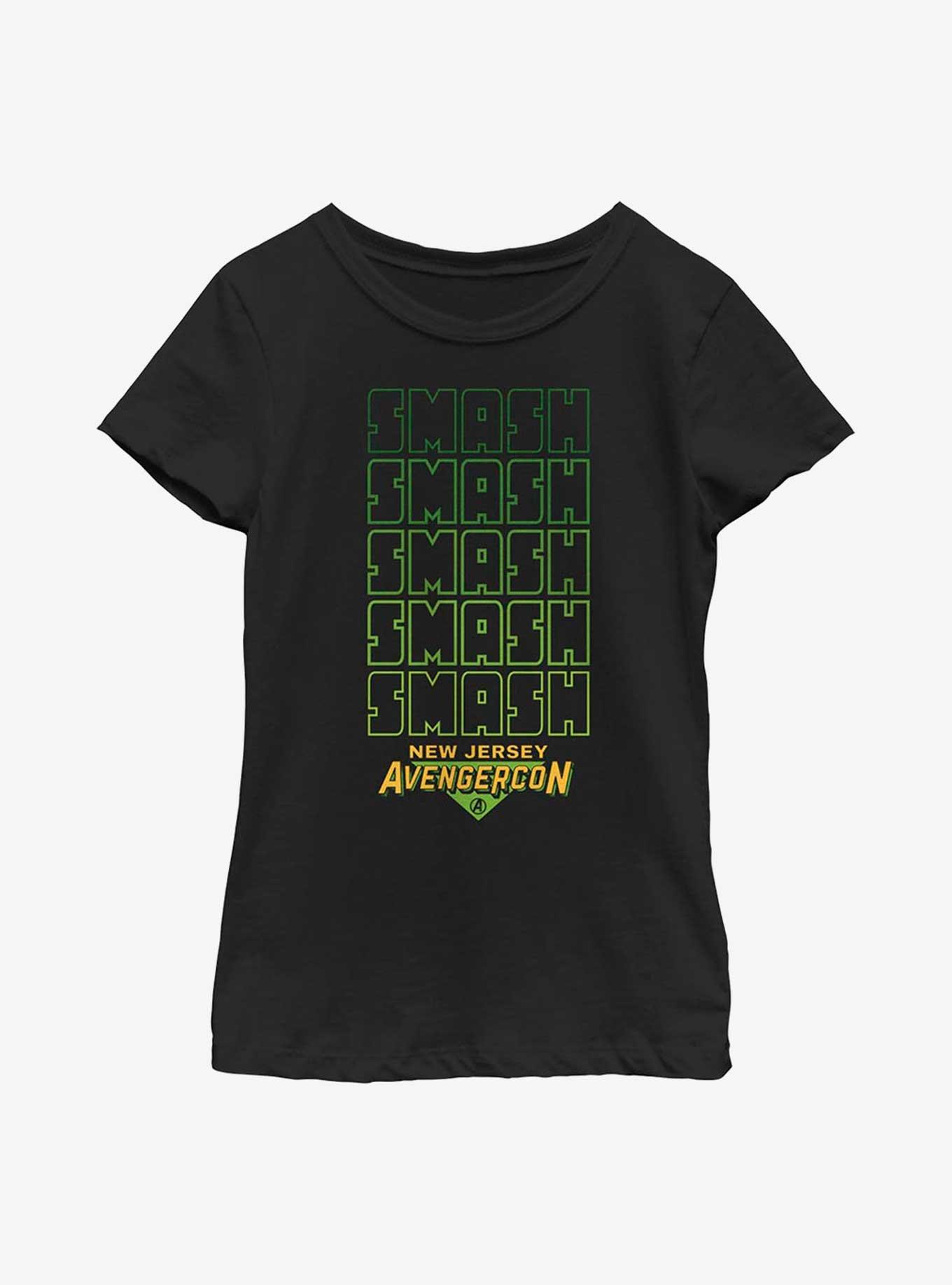 Marvel Ms. Marvel Smash Smash Youth Girls T-Shirt, BLACK, hi-res