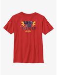 Marvel Ms. Marvel Bring Thunder Youth T-Shirt, RED, hi-res
