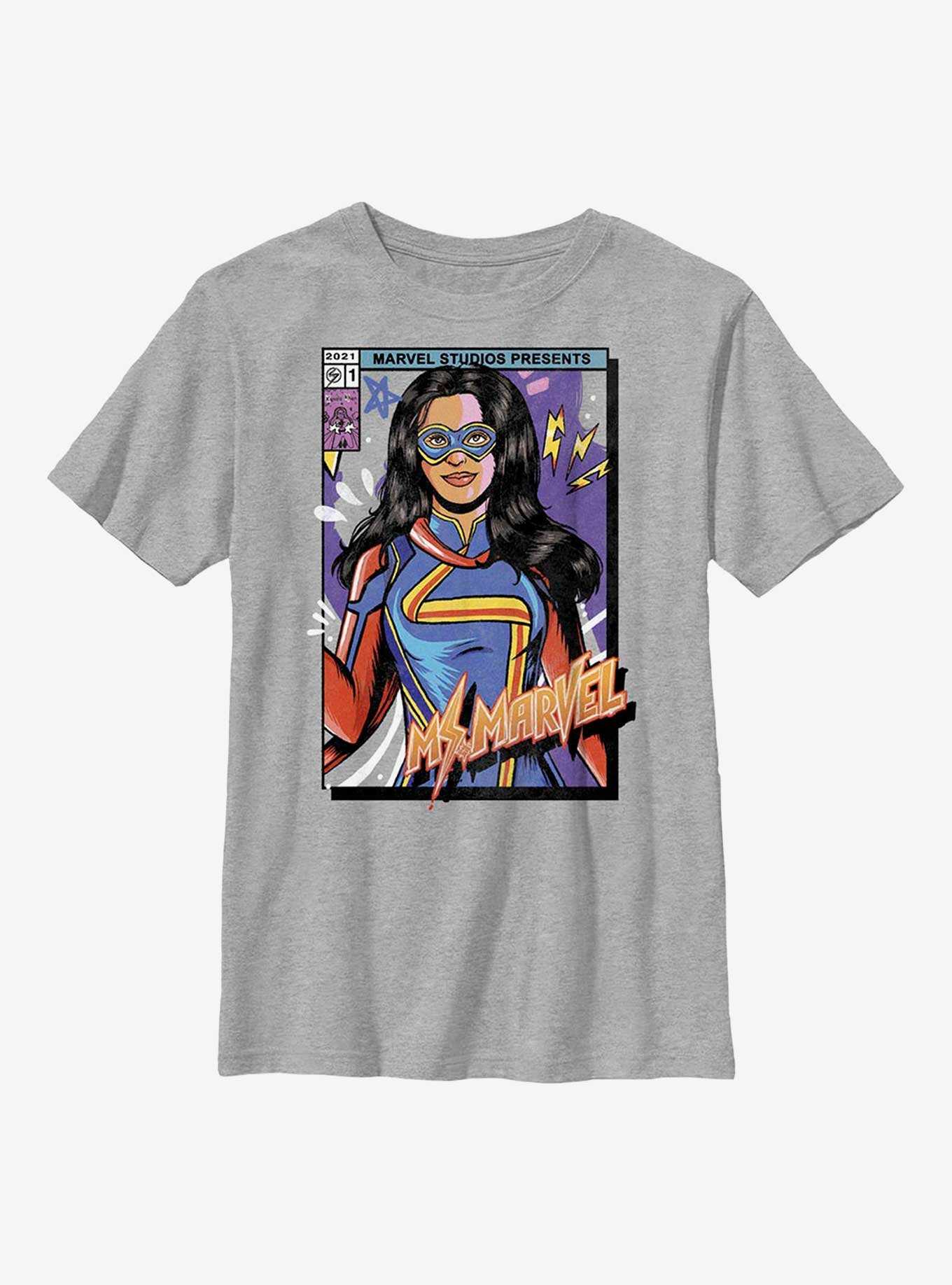 Marvel Ms. Marvel Cover Youth T-Shirt, , hi-res