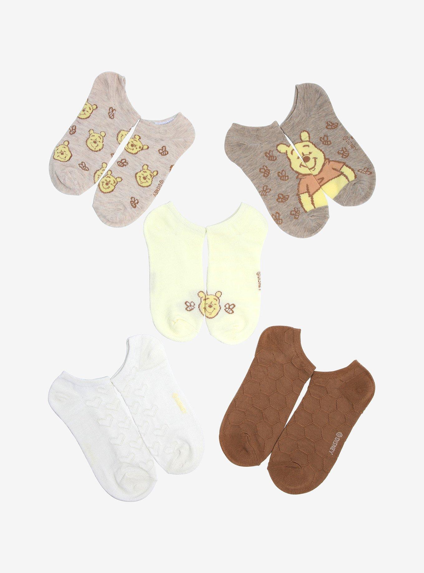Disney Winnie the Pooh Character Portraits & Patterns Sock Set  , , hi-res