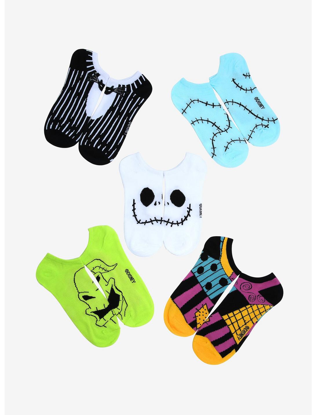Disney The Nightmare Before Christmas Character Patterns Sock Set  , , hi-res