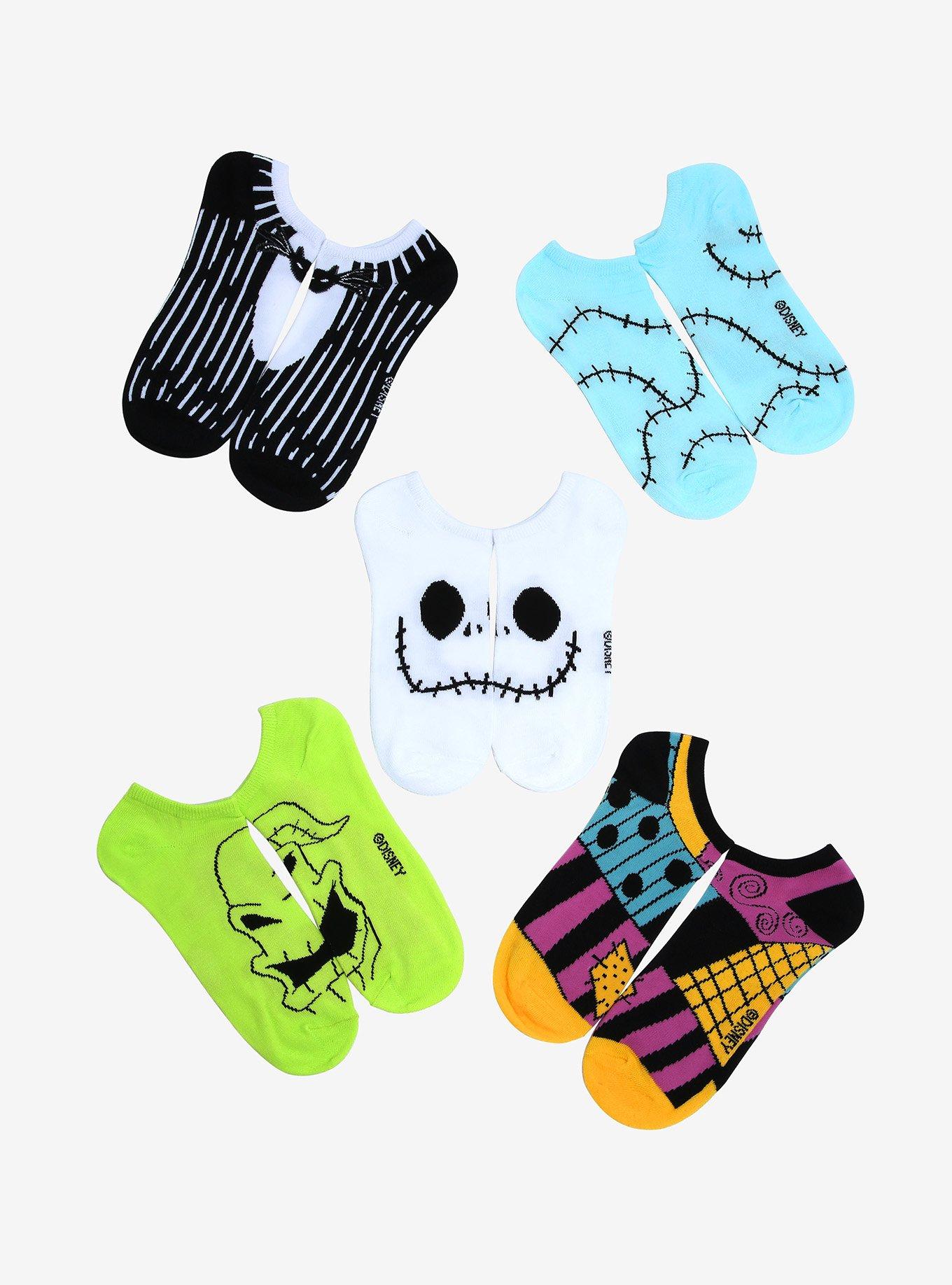Disney The Nightmare Before Christmas Character Patterns Sock Set  , , hi-res