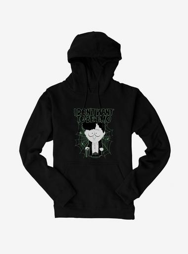 Black discount hoodie emo