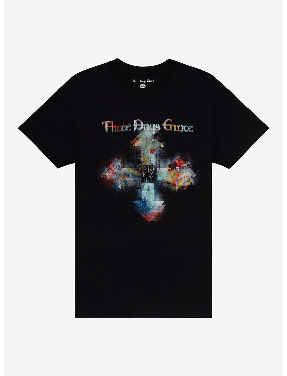 Three Days Grace Arrows T-Shirt, BLACK, hi-res
