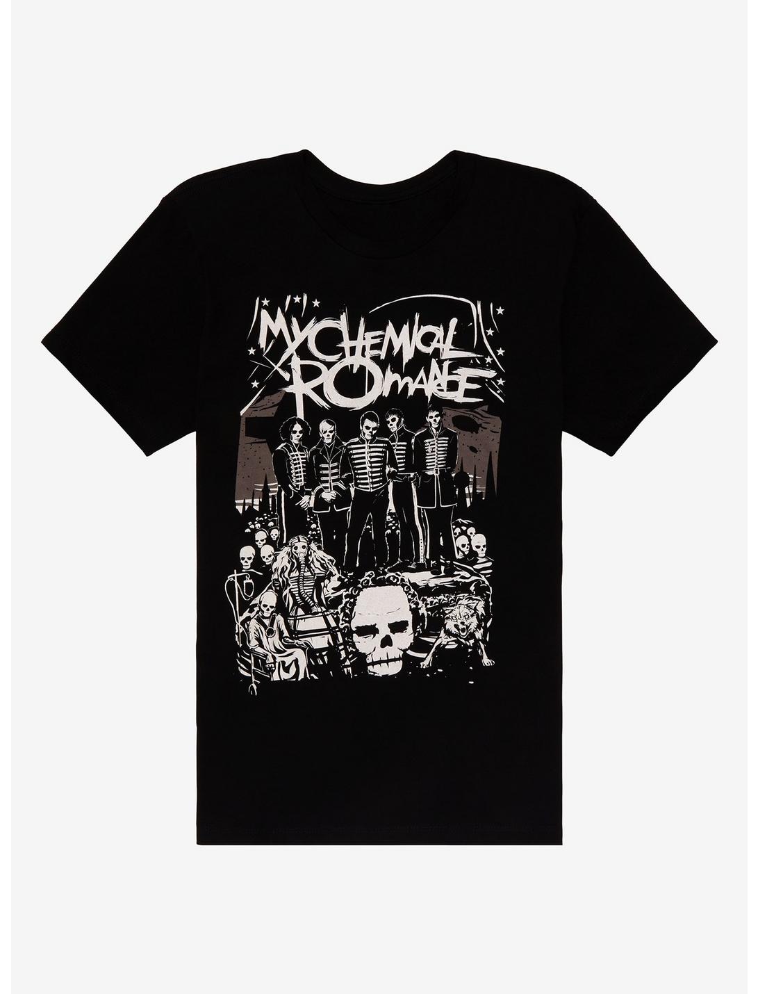 My Chemical Romance Black Parade Line-Up T-Shirt, BLACK, hi-res