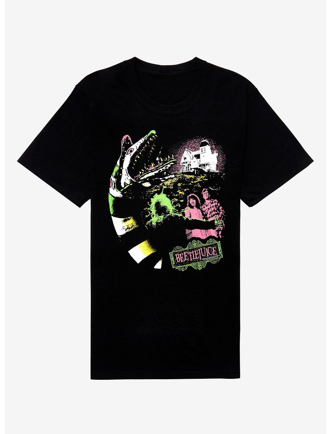 Beetlejuice Neon Sandworm Boyfriend Fit Girls T-Shirt, MULTI, hi-res