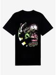 Beetlejuice Neon Sandworm Boyfriend Fit Girls T-Shirt, MULTI, hi-res