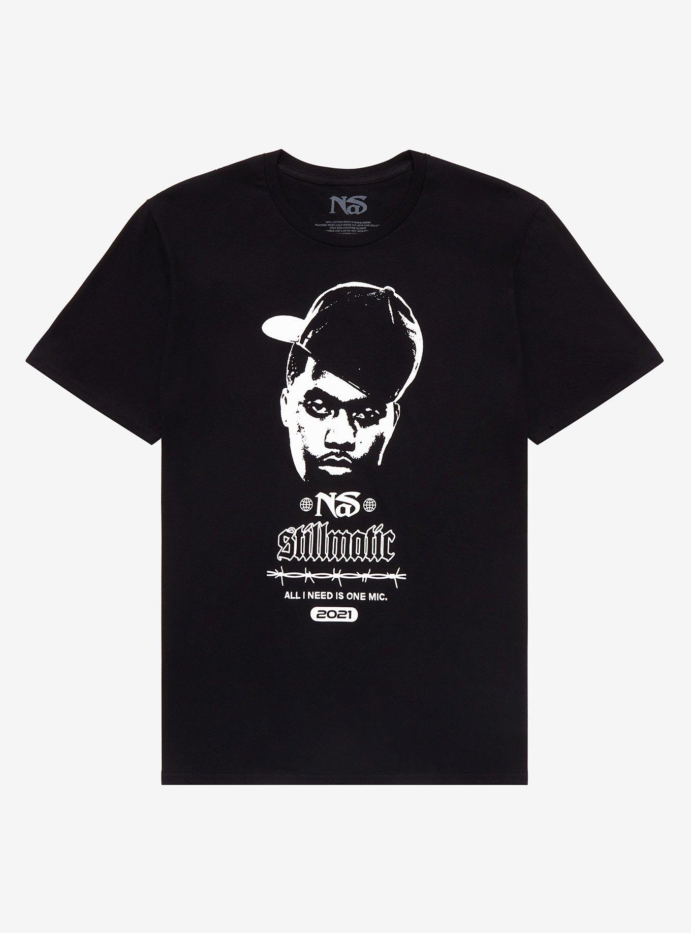 Nas Stillmatic Boyfriend Fit Girls T-Shirt, BLACK, hi-res