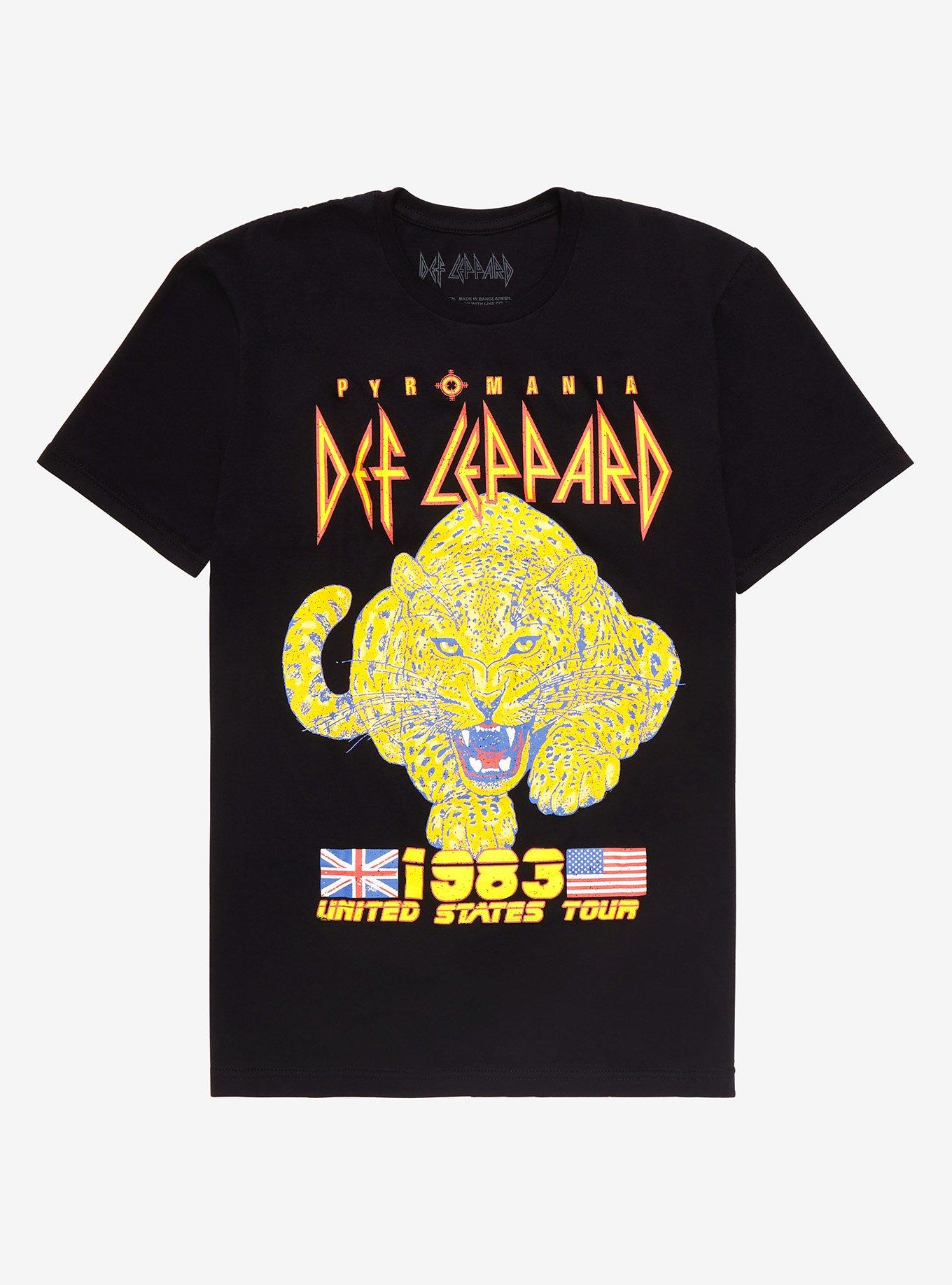 Def Leppard Women's Sleeveless Fashion T-shirt - Pyromania Album Cover