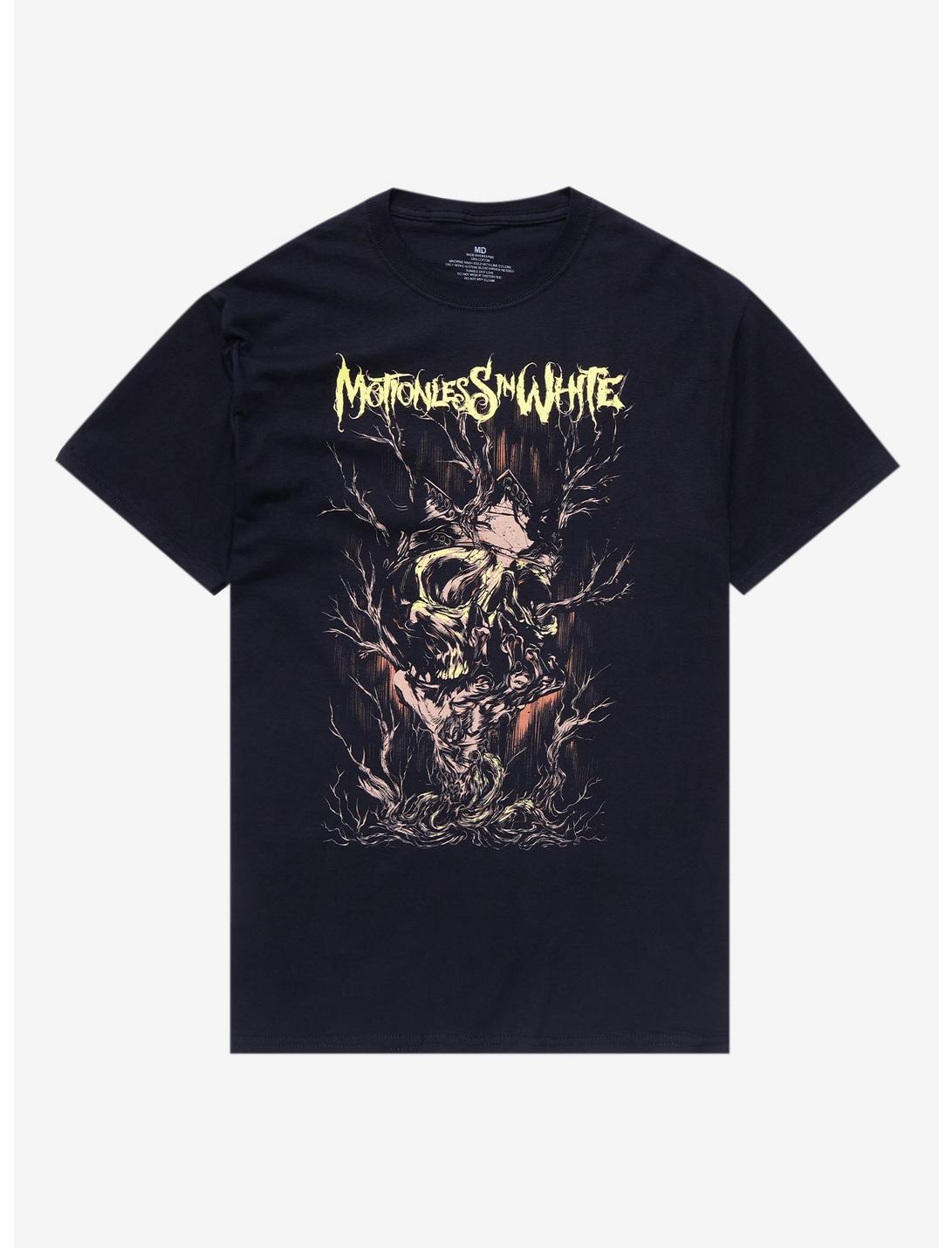 Motionless In White Skull Tree T-Shirt, BLACK, hi-res
