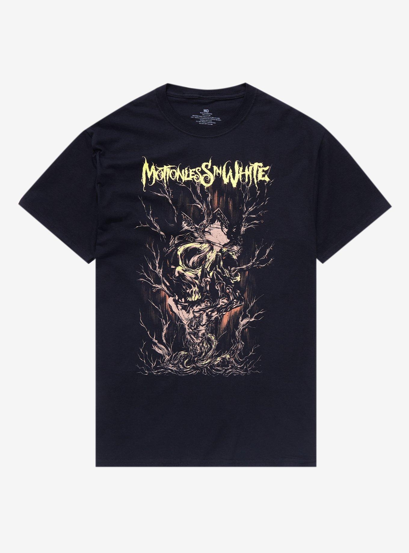 Motionless In White Skull Tree T-Shirt, BLACK, hi-res