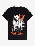 Avril Lavigne Bite Me Boyfriend Fit Girls T-Shirt, BLACK, hi-res