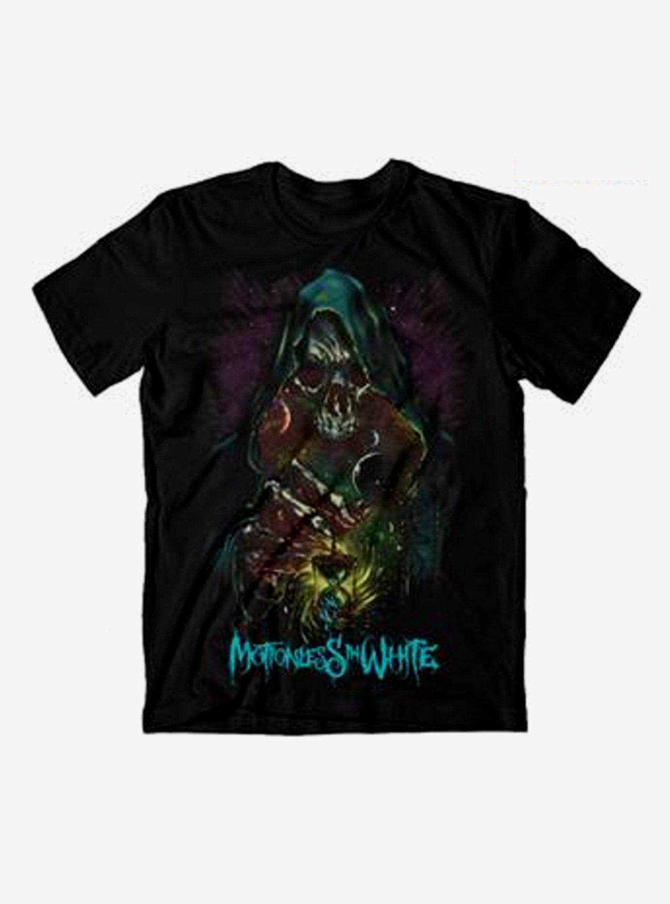 Motionless In White Grim Reaper Boyfriend Fit Girls T-Shirt, BLACK, hi-res