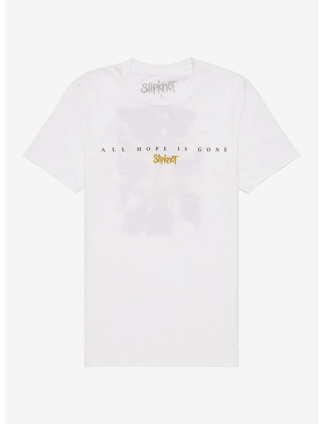 Slipknot Hope Is Gone Boyfriend Fit Girls T-Shirt, WHITE, hi-res