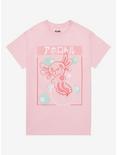 Pink Axolotl Bubbles Boyfriend Fit Girls T-Shirt, MULTI, hi-res