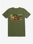 Legend Of The Five Rings Army Battle T-Shirt , MILITARY GREEN, hi-res