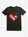 Betty Boop Betty Hearts USA T-Shirt, , hi-res